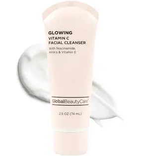 Glowing Facial Cleanser - Vitamin C Face Wash to Support Even-Looking Tone and Radiant, Brighter Skin with Niacinamide, AHA & Vitamin E, Gentle Daily Cleanser, 2.5 fl oz (1-Pack) Glowing Facial Cleanser - Vitamin C Face Wash to Support Even-Looking Tone and Radiant, Brighter Skin with Niacinamide, AHA & Vitamin E, Gentle Daily Cleanser, 2.5 fl oz (1-Pack)