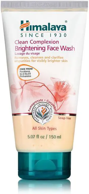Clean Complexion Brightening Face Wash for Bright Clean Skin, For All Skin Types, Free from Parabens, SLS, and Phthalates, 150 ml (5.07 oz) Clean Complexion Brightening Face Wash for Bright Clean Skin, For All Skin Types, Free from Parabens, SLS, and Phthalates, 150 ml (5.07 oz)