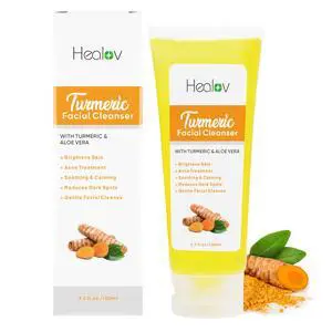 Turmeric Face Wash, Turmeric Clear Skin Liquid Soap 100% Natural Anti Aging Exfoliating Facial Cleanser for Spots, Age Spots, Sun Damage, Discoloration Cleansing Soap Skin Detox Treatment Turmeric Face Wash, Turmeric Clear Skin Liquid Soap 100% Natural Anti Aging Exfoliating Facial Cleanser for Spots, Age Spots, Sun Damage, Discoloration Cleansing Soap Skin Detox Treatment