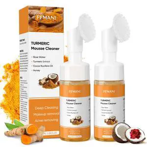 2pcs Turmeric Face Wash Set, Turmeric Foaming Facial Cleanser for All Skin 2pcs Turmeric Face Wash Set, Turmeric Foaming Facial Cleanser for All Skin