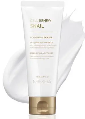 Korean Snail Foaming Facial Cleanser, 3.38 oz Korean Snail Foaming Facial Cleanser, 3.38 oz