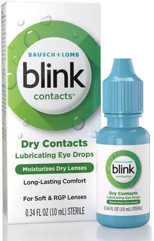 Contacts Lubricating Eye Drops with Hyaluronate, Moisturizing & Soothing for Soft & RGP Contact Lenses, Refreshes Lenses, Hydrating & Comforting Daily Eye Care, 0.34 Fl Oz Contacts Lubricating Eye Drops with Hyaluronate, Moisturizing & Soothing for Soft & RGP Contact Lenses, Refreshes Lenses, Hydrating & Comforting Daily Eye Care, 0.34 Fl Oz