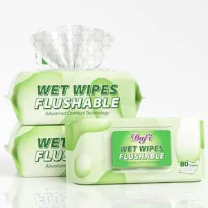 Flushable Wipes for Adult Wet Wipes, Total 240 Unscented Toilet Wipes Flushable, No Alcohol & 100% Plant Based Fibers, Septic and Sewer Safe Pack of 3 Flushable Wipes for Adult Wet Wipes, Total 240 Unscented Toilet Wipes Flushable, No Alcohol & 100% Plant Based Fibers, Septic and Sewer Safe Pack of 3
