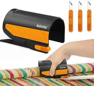 Wrapping Paper Cutter with 3 Replaceable Blades,Slider Wrap Cutter for Gift Wrapping Accessories,Gift Wrap Cutter Tool for Holiday Gift Wrapping, Paper Cutter for Birthday Christmas Wrapping Paper Cutter with 3 Replaceable Blades,Slider Wrap Cutter for Gift Wrapping Accessories,Gift Wrap Cutter Tool for Holiday Gift Wrapping, Paper Cutter for Birthday Christmas