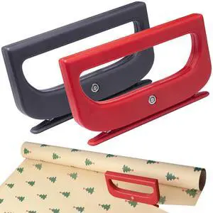 2 Pack Wrapping Paper Cutter, Dual-Ended Gift Wrap Cutter with 4 Blades, Effortless Gift Wrapping Supplies for Christmas, Birthday & Holidays 2 Pack Wrapping Paper Cutter, Dual-Ended Gift Wrap Cutter with 4 Blades, Effortless Gift Wrapping Supplies for Christmas, Birthday & Holidays