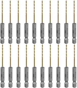 Cobalt Drill Bit Set,20 Pack 1/16 Inch High Speed Steel Hex Shank Jobber Drill Bits, for Hardwood, Aluminum,Metal,Copper,Alloyed Steel Cobalt Drill Bit Set,20 Pack 1/16 Inch High Speed Steel Hex Shank Jobber Drill Bits, for Hardwood, Aluminum,Metal,Copper,Alloyed Steel