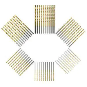 60Pcs Micro Drill Bits Set 1/8 1/16 3/64 5/64 3/32 7/64 Jobber Length Twist Drill Bit Set for Steel Wood Plastic Aluminum Alloy 60Pcs Micro Drill Bits Set 1/8 1/16 3/64 5/64 3/32 7/64 Jobber Length Twist Drill Bit Set for Steel Wood Plastic Aluminum Alloy