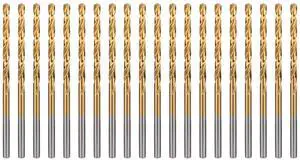 1/16" Titanium Drill Bits, HSS Metal Jobber Length Twist Drill Bits, 135° Split Point, Suitable for Drilling in Metal, Plastic, Wood, Pack of 20pcs 1/16" Titanium Drill Bits, HSS Metal Jobber Length Twist Drill Bits, 135° Split Point, Suitable for Drilling in Metal, Plastic, Wood, Pack of 20pcs