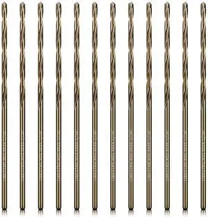 1/16" Cobalt Drill Bits 12Pcs, M35 HSS Metal Drill Bit Set with Storage Case for Hard Metal, Stainless Steel, Cast Iron 1/16" Cobalt Drill Bits 12Pcs, M35 HSS Metal Drill Bit Set with Storage Case for Hard Metal, Stainless Steel, Cast Iron