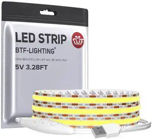 5V USB COB LED Strip Lights Super Bright Dimmable LED Tape Light,Warm White 2700K 3.28FT Flexible Light Strip with Strong 3M Tape for 3D Printer,TV Backlight,Cabinet,Home Lighting 5V USB COB LED Strip Lights Super Bright Dimmable LED Tape Light,Warm White 2700K 3.28FT Flexible Light Strip with Strong 3M Tape for 3D Printer,TV Backlight,Cabinet,Home Lighting