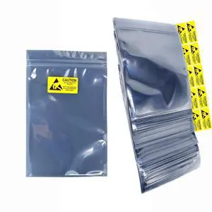 60pcs 5.91 * 7.87 Inch Anti Static Bags Resealable Shielding ESD Bag 60pcs 5.91 * 7.87 Inch Anti Static Bags Resealable Shielding ESD Bag