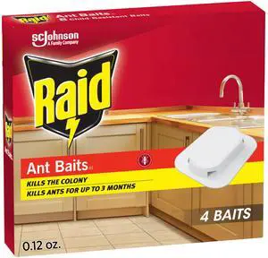 Ant Killer Baits, for Household Use, Kills the Colony, Kills Ants for 3 Months, Child Resistant, 4 Count Ant Killer Baits, for Household Use, Kills the Colony, Kills Ants for 3 Months, Child Resistant, 4 Count