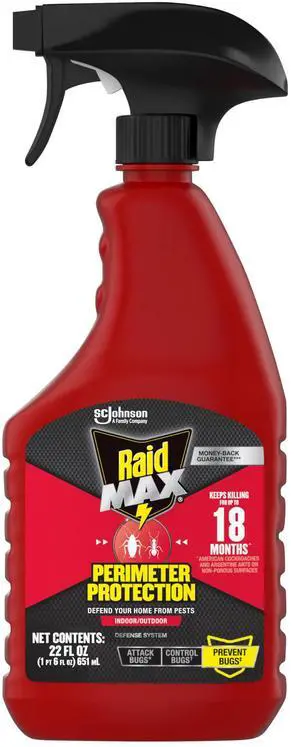 MAX Perimeter Protection Ant & Roach Killer Spray, Prevents Bugs by Killing for Up to 18 Months, Indoor and Outdoor Use, 22oz MAX Perimeter Protection Ant & Roach Killer Spray, Prevents Bugs by Killing for Up to 18 Months, Indoor and Outdoor Use, 22oz
