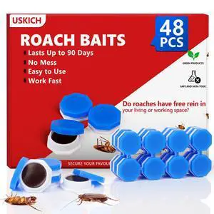 48Pack Roach Gel Bait,Roach Repellent for Home - Fast Acting Cockroach Killer Gel,Roach Killer Indoor Infestation Solution,Long Lasting Natural Roaches Control for Kitchen, Bathroom, Garage 48Pack Roach Gel Bait,Roach Repellent for Home - Fast Acting Cockroach Killer Gel,Roach Killer Indoor Infestation Solution,Long Lasting Natural Roaches Control for Kitchen, Bathroom, Garage
