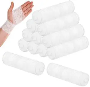 Conforming Stretch Gauze Bandages 4 in x 2.1 Yards Stretched Dressing Wrap Breathable Gauze Bandage Roll for Wound Care 12 Rolls Conforming Stretch Gauze Bandages 4 in x 2.1 Yards Stretched Dressing Wrap Breathable Gauze Bandage Roll for Wound Care 12 Rolls