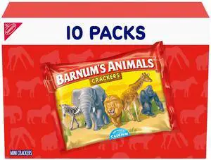 Original Animal Crackers, Kids Snacks, 10 Snack Packs Original Animal Crackers, Kids Snacks, 10 Snack Packs
