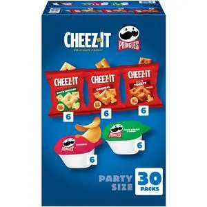 Pringles, Salty Snacks, Party Size, Variety Pack, 26.58oz Box (30 Packs) Pringles, Salty Snacks, Party Size, Variety Pack, 26.58oz Box (30 Packs)