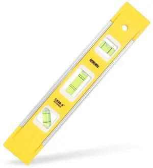 9 Inch Magnetic Spirit Level, Leveler Tool, 1-Pack, Yellow 9 Inch Magnetic Spirit Level, Leveler Tool, 1-Pack, Yellow
