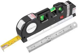 Laser level, Multipurpose Laser Tape Measure Line 8ft+ Tape Measure Ruler Adjusted Standard and Metric Rulers Laser level, Multipurpose Laser Tape Measure Line 8ft+ Tape Measure Ruler Adjusted Standard and Metric Rulers