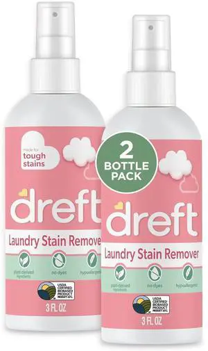 Stain Remover for Baby Clothes and Hypoallergenic Baby Stain Remover Spray, Travel Size Stain Treater, 3 Fl Oz ( Pack of 2) Stain Remover for Baby Clothes and Hypoallergenic Baby Stain Remover Spray, Travel Size Stain Treater, 3 Fl Oz ( Pack of 2)