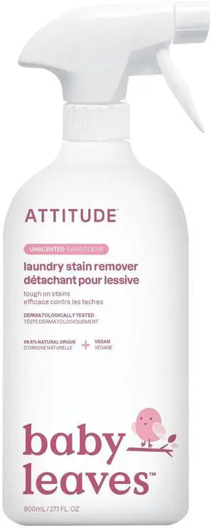 Baby Laundry Stain Remover, Plant and Mineral-Based Ingredients, Vegan and Cruelty-free Household Products, Unscented, 27.1 Fl Oz Baby Laundry Stain Remover, Plant and Mineral-Based Ingredients, Vegan and Cruelty-free Household Products, Unscented, 27.1 Fl Oz