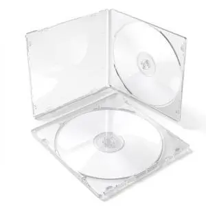 5 Pack CD DVD Blu-Ray Clear Slim Jewel Cases, 5.2 mm 5 Pack CD DVD Blu-Ray Clear Slim Jewel Cases, 5.2 mm