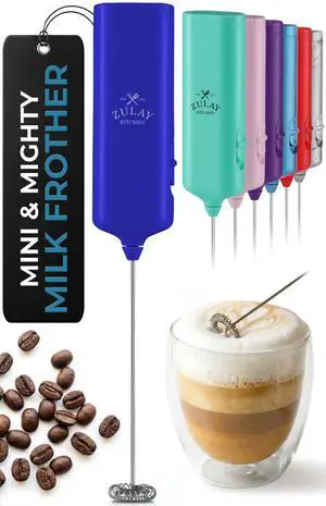 Mini & Mighty Milk Frother Wand Powerful Handheld Coffee Frother, Battery Operated Drink Mixer Compact Pocket Size Detachable Whisk for Latte, Cappuccino, Matcha, Hot Chocolate Mini & Mighty Milk Frother Wand Powerful Handheld Coffee Frother, Battery Operated Drink Mixer Compact Pocket Size Detachable Whisk for Latte, Cappuccino, Matcha, Hot Chocolate