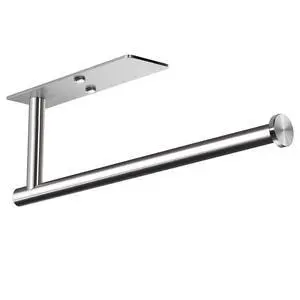 Self Adhesive Paper Towel Holder Under Cabinet Mount, Wall Mounted Paper Towel Roll Holder for Kitchen, Bathroom, Cabinet, Wall - SUS304 Stainless Steel Self Adhesive Paper Towel Holder Under Cabinet Mount, Wall Mounted Paper Towel Roll Holder for Kitchen, Bathroom, Cabinet, Wall - SUS304 Stainless Steel