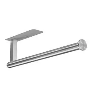 Paper Towel Holder Under Cabinet No Drilling, Self Adhesive Paper Towel Holder Wall Mount for Kitchen Rack, Under Counter Napin Holder No Drill, RV, 304 Stainless Steel, Silver Paper Towel Holder Under Cabinet No Drilling, Self Adhesive Paper Towel Holder Wall Mount for Kitchen Rack, Under Counter Napin Holder No Drill, RV, 304 Stainless Steel, Silver
