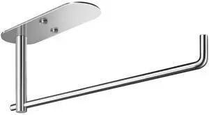 Self Adhesive Paper Towel Holder Under Cabinet Mount, Wall Mounted Paper Towel Roll Holder for Kitchen, Bathroom, Wall - SUS304 Stainless Steel (Silver) Self Adhesive Paper Towel Holder Under Cabinet Mount, Wall Mounted Paper Towel Roll Holder for Kitchen, Bathroom, Wall - SUS304 Stainless Steel (Silver)