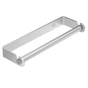 Under Cabinet Paper Towel Holder, Adhesive or Drill Mount Paper Towel Holder, Wall Mount Paper Towel Holders for Kitchen or Bathroom (Silver) Under Cabinet Paper Towel Holder, Adhesive or Drill Mount Paper Towel Holder, Wall Mount Paper Towel Holders for Kitchen or Bathroom (Silver)