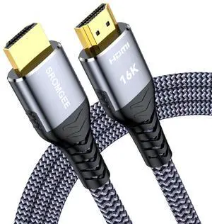 16K 8K 4K HDMI Cable 2.2 3.3ft, 96Gbps Ultra High Speed Braided HDMI 2.1 Cable, HDMI to HDMI Cable Supports 8K 4K 240Hz 144Hz 120Hz HDR eARC HDCP 2.2&2.3, Compatible HDTV Monitor Soundbar Xbox PS5/4 16K 8K 4K HDMI Cable 2.2 3.3ft, 96Gbps Ultra High Speed Braided HDMI 2.1 Cable, HDMI to HDMI Cable Supports 8K 4K 240Hz 144Hz 120Hz HDR eARC HDCP 2.2&2.3, Compatible HDTV Monitor Soundbar Xbox PS5/4