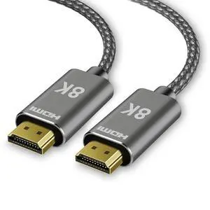 8K HDMI 2.1 Cable 1.5 ft /0.5M, | Ultra High Speed 48Gbps4K@120Hz, 8K@60Hz, 0.01ms, HDR10+, eARC, HDCP2.3, DTS-HD, 12 Bit Color |, Braided HDMI Cord for Netflix Roku TV PC Monitor Projector PS5 Xbox 8K HDMI 2.1 Cable 1.5 ft /0.5M, | Ultra High Speed 48Gbps4K@120Hz, 8K@60Hz, 0.01ms, HDR10+, eARC, HDCP2.3, DTS-HD, 12 Bit Color |, Braided HDMI Cord for Netflix Roku TV PC Monitor Projector PS5 Xbox