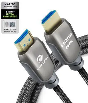 Certified HDMI 2.1 Cable 3ft, Ultra High Speed HDMI Cable, 4K HD 120Hz 144Hz 2K 240Hz 8K HDMI Cable 48Gbps, eARC HDCP 2.2&2.3 HDR 10+ Dolby Compatible with PS5/Xbox Series X/Smart TV 4K Certified HDMI 2.1 Cable 3ft, Ultra High Speed HDMI Cable, 4K HD 120Hz 144Hz 2K 240Hz 8K HDMI Cable 48Gbps, eARC HDCP 2.2&2.3 HDR 10+ Dolby Compatible with PS5/Xbox Series X/Smart TV 4K