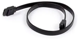 18inch SATA 6Gbps Cable w/Locking Latch - Black 18inch SATA 6Gbps Cable w/Locking Latch - Black
