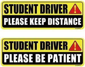 Student Driver Magnet for Car 2 Pack, Large Reflective 10x3.4 in Student Driver Magnet for Car 2 Pack, Large Reflective 10x3.4 in