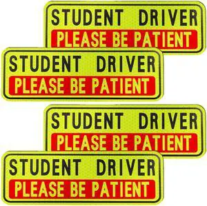 4 PCS Student Driver Magnet for Car, New Driver Magnet for Car 4 PCS Student Driver Magnet for Car, New Driver Magnet for Car