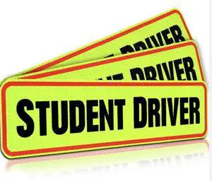 3pcs Student Driver Magnet XL Reflective Safety Sign, Reusable Car Warning for New Drivers, HD Weatherproof & Removable with 300ft Night Visibility (3 Pack 12x3) 3pcs Student Driver Magnet XL Reflective Safety Sign, Reusable Car Warning for New Drivers, HD Weatherproof & Removable with 300ft Night Visibility (3 Pack 12x3)