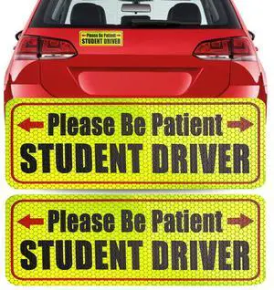 3 Pcs Student Driver Magnet For Car,Please Be Patient Student Driver Sticker ,New Student Driver Sticker ,Safety Warning Signs,High Reflective,Reusable Movable,Set of 3. 3.5" x 9" 3 Pcs Student Driver Magnet For Car,Please Be Patient Student Driver Sticker ,New Student Driver Sticker ,Safety Warning Signs,High Reflective,Reusable Movable,Set of 3. 3.5" x 9"