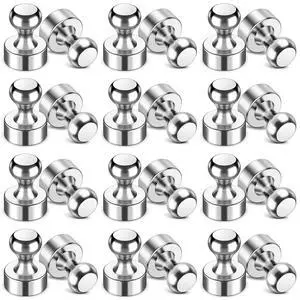 24 Pcs Fridge Magnets, Refrigerator Magnets, Small Strong Magnets, Whiteboard Magnets for Fridge, Magnetic Push Pins for Locker, Kitchen Decor and Accessories, Office, Classroom Organization 24 Pcs Fridge Magnets, Refrigerator Magnets, Small Strong Magnets, Whiteboard Magnets for Fridge, Magnetic Push Pins for Locker, Kitchen Decor and Accessories, Office, Classroom Organization