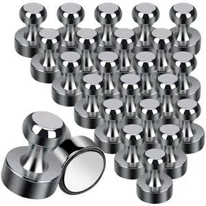 24 Pack Black Whiteboard Magnets 12 x 16mm Push Pin Magnet, Strong Magnets, Round Small Magnets for Refrigerator, Curtain Magnets, Magnetic Clips, Neodymium Magnets 24 Pack Black Whiteboard Magnets 12 x 16mm Push Pin Magnet, Strong Magnets, Round Small Magnets for Refrigerator, Curtain Magnets, Magnetic Clips, Neodymium Magnets