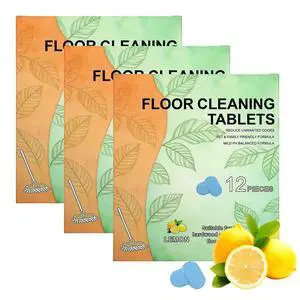 24Pcs Floor Cleaner Tablets Hard Floors Deep Cleaning Solution for mopping, all purpose Dissolvable Cleaning pods for Tile, Vinyl, Hardwood, Compatible with Robot Mops & Wet/Dry Vacuums, Lemon Scent 24Pcs Floor Cleaner Tablets Hard Floors Deep Cleaning Solution for mopping, all purpose Dissolvable Cleaning pods for Tile, Vinyl, Hardwood, Compatible with Robot Mops & Wet/Dry Vacuums, Lemon Scent