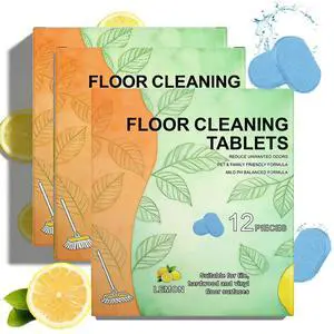 36pcs Floor Cleaner Tablets Hard Floor Cleaner Tablets, Pre-Measured Dissolvable Cleaning Solution for Tile, Vinyl, Hardwood, Fresh Lemon Scent, Compatible with Robot Mops & Wet/Dry Vacuums 36pcs Floor Cleaner Tablets Hard Floor Cleaner Tablets, Pre-Measured Dissolvable Cleaning Solution for Tile, Vinyl, Hardwood, Fresh Lemon Scent, Compatible with Robot Mops & Wet/Dry Vacuums