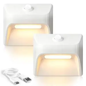 Rechargeable Motion Sensor Night Light, 2 Pack 2200mAh Night Light Rechargeable Motion Sensor Night Light, 2 Pack 2200mAh Night Light