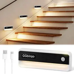 Motion Sensor Lights Indoor, Rechargeable Motion Activated Night Light, 3 Colors | 2 Modes Stick On Lights for Stairway, Stair, Bedroom, Hallway, Kitchen, Cabinet, Closet Motion Sensor Lights Indoor, Rechargeable Motion Activated Night Light, 3 Colors | 2 Modes Stick On Lights for Stairway, Stair, Bedroom, Hallway, Kitchen, Cabinet, Closet