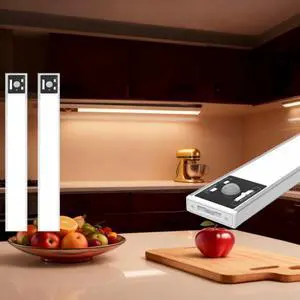 Magnetic Motion Sensor Under Cabinet Lights 2-Pack,USB-C Rechargeable 90-Day Battery LED Light Bar,Dimmable 120LM 6000K Cool White,Wireless Stick-On Light for Kitchen,Closet,Stairs Magnetic Motion Sensor Under Cabinet Lights 2-Pack,USB-C Rechargeable 90-Day Battery LED Light Bar,Dimmable 120LM 6000K Cool White,Wireless Stick-On Light for Kitchen,Closet,Stairs