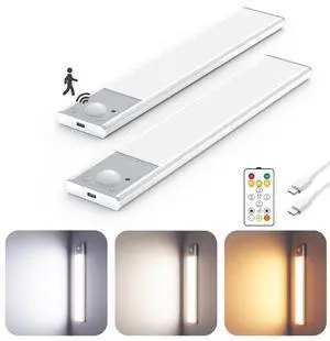 8" Under Cabinet Lighting Wireless, Remote, Motion Sensor, 2Pack, Silver 8" Under Cabinet Lighting Wireless, Remote, Motion Sensor, 2Pack, Silver
