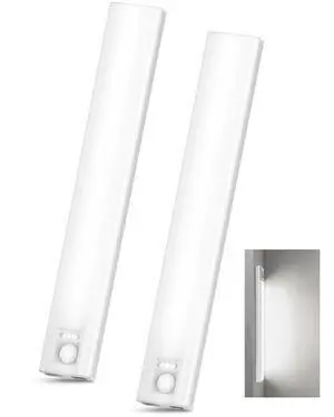 2 Pack 10 Inch Wireless Under Cabinet Lighting, 6500K Motion Sensor Light 2 Pack 10 Inch Wireless Under Cabinet Lighting, 6500K Motion Sensor Light