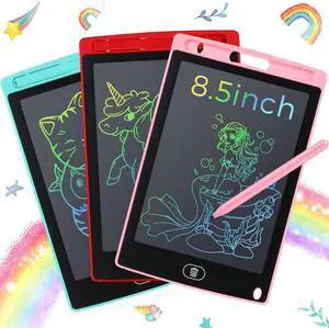 3 Pack LCD Writing Tablet for Kids 8.5 Inch Colorful Doodle Drawing Tablet Pad for Back to School Educational Learning (Simple Colorful Frame) 3 Pack LCD Writing Tablet for Kids 8.5 Inch Colorful Doodle Drawing Tablet Pad for Back to School Educational Learning (Simple Colorful Frame)
