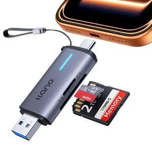 Micro SD Card Reader, 2 in 1 SD 3.0 Card Reader 5Gbps Photographers Micro SD Card Reader, 2 in 1 SD 3.0 Card Reader 5Gbps Photographers